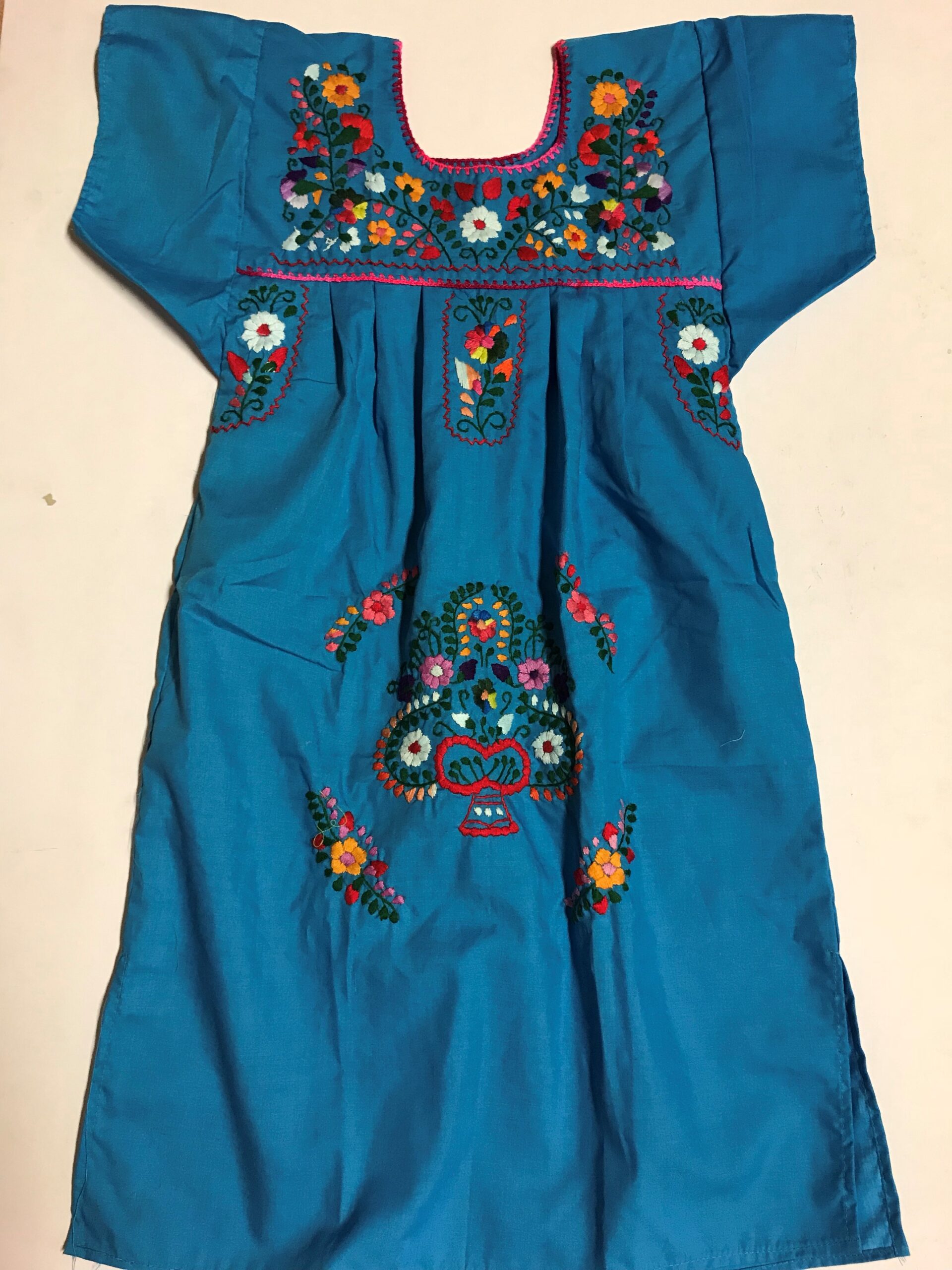 BLUE SIZE 6 GIRLS DRESS - Rustico Mexicano